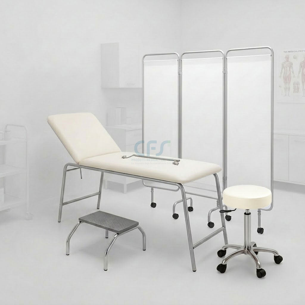 Pacchetto Ambulatorio DOCTOR Plus - Lettino + Sgabello Panna