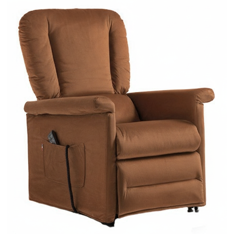 Poltrona elevabile 2 motori KSP K55-2R - con Roller system + Copripoltrona Omaggio!