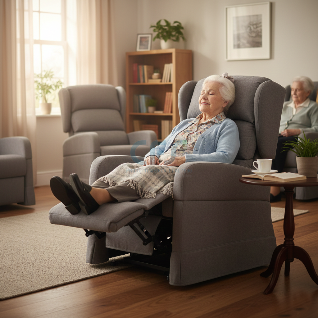 Poltrona elevabile 2 motori MYRTHO CLASS PO425 con ruote