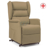 Poltrona elevabile 2 motori OLIMPIA SLIM - con Roller system - Cachi