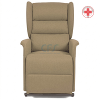 Poltrona elevabile 2 motori OLIMPIA SLIM - con Roller system - Cachi