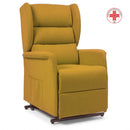 Poltrona elevabile 2 motori OLIMPIA SLIM - con Roller system - Senape