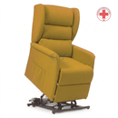 Poltrona elevabile 2 motori OLIMPIA SLIM - con Roller system - Senape