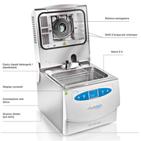 Pulitrice ad ultrasuoni Tecno Gaz Multisteril Fast - 9 Litri con timer digitale e riscaldamento
