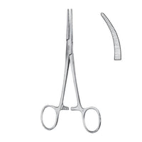 Pinza di Crile anatomica curva cm 14