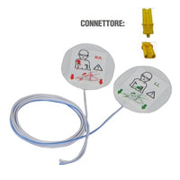 Elettrodi defibrillazione compatibili SCHILLER Plug 2 - Pediatrici