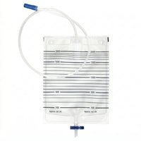 Sacca urina 2 litri con rubinetto di scarico T - tubo 130 cm