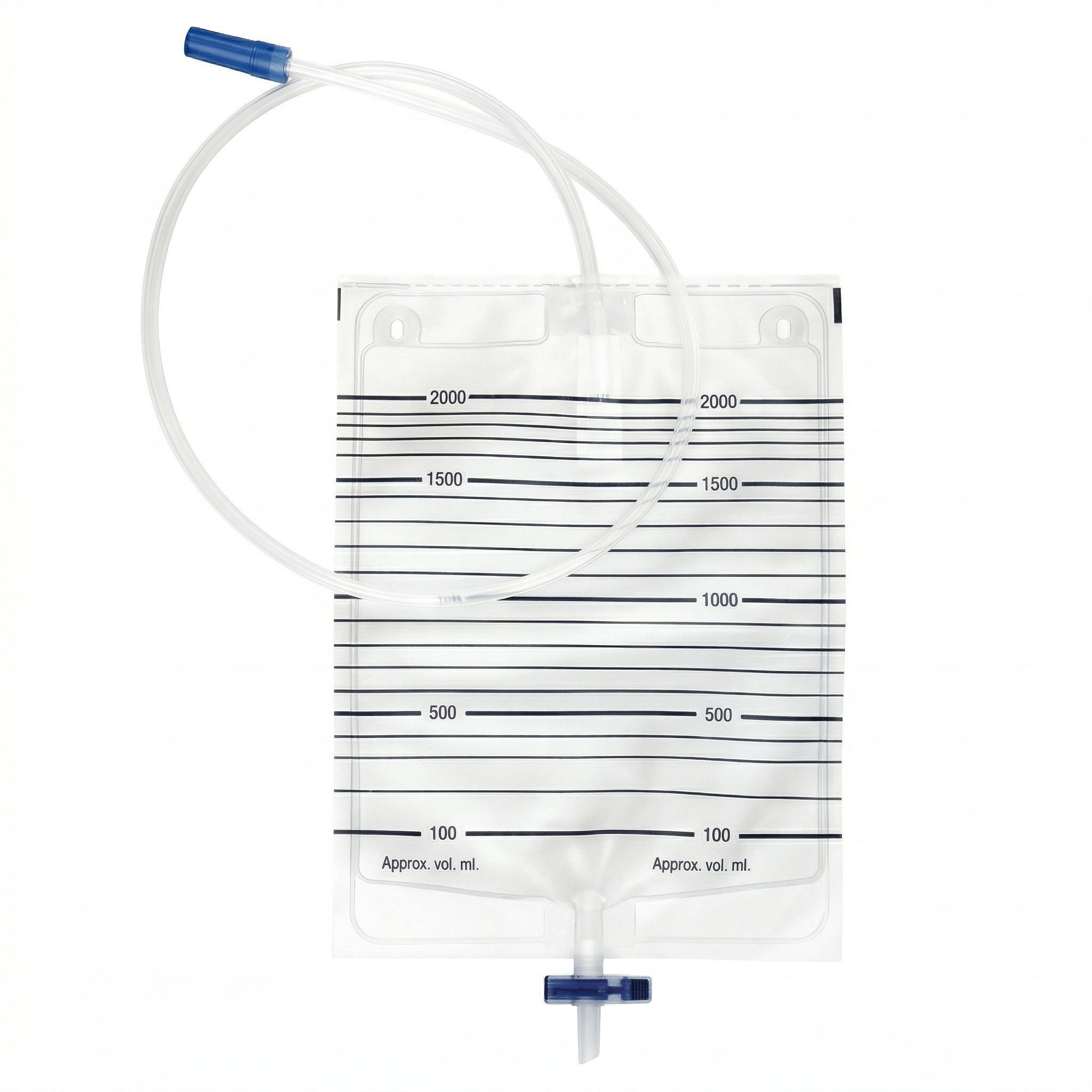 Sacca urina 2 litri con rubinetto di scarico T - tubo 130 cm