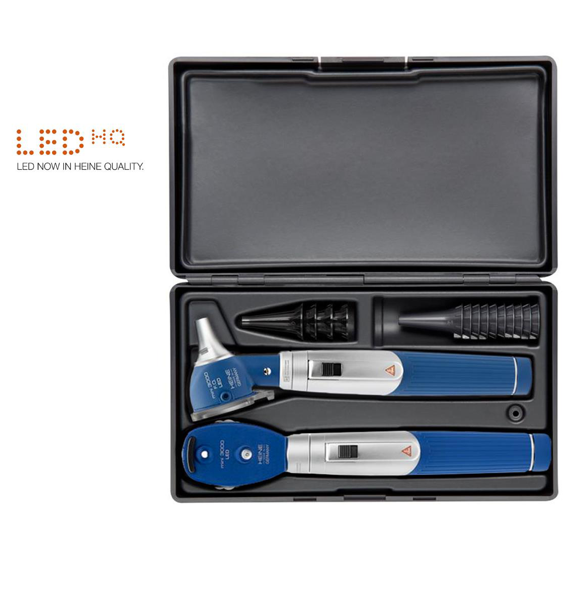 Set Oto-oftalmo HEINE Mini 3000® LED a F.O. - con astuccio rigido - D-886.11.021