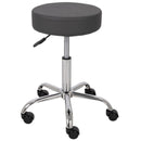Sgabello con sedile imbottito TILA base in acciaio elevabile a gas - k521 Grigio