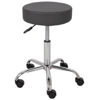 Sgabello con sedile imbottito TILA base in acciaio elevabile a gas - k521 Grigio