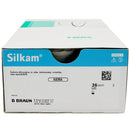 Silkam suture non assorbibili in seta, ago 3/8 24mm, USP 0 - filo nero 75cm (conf. 36 pz.)
