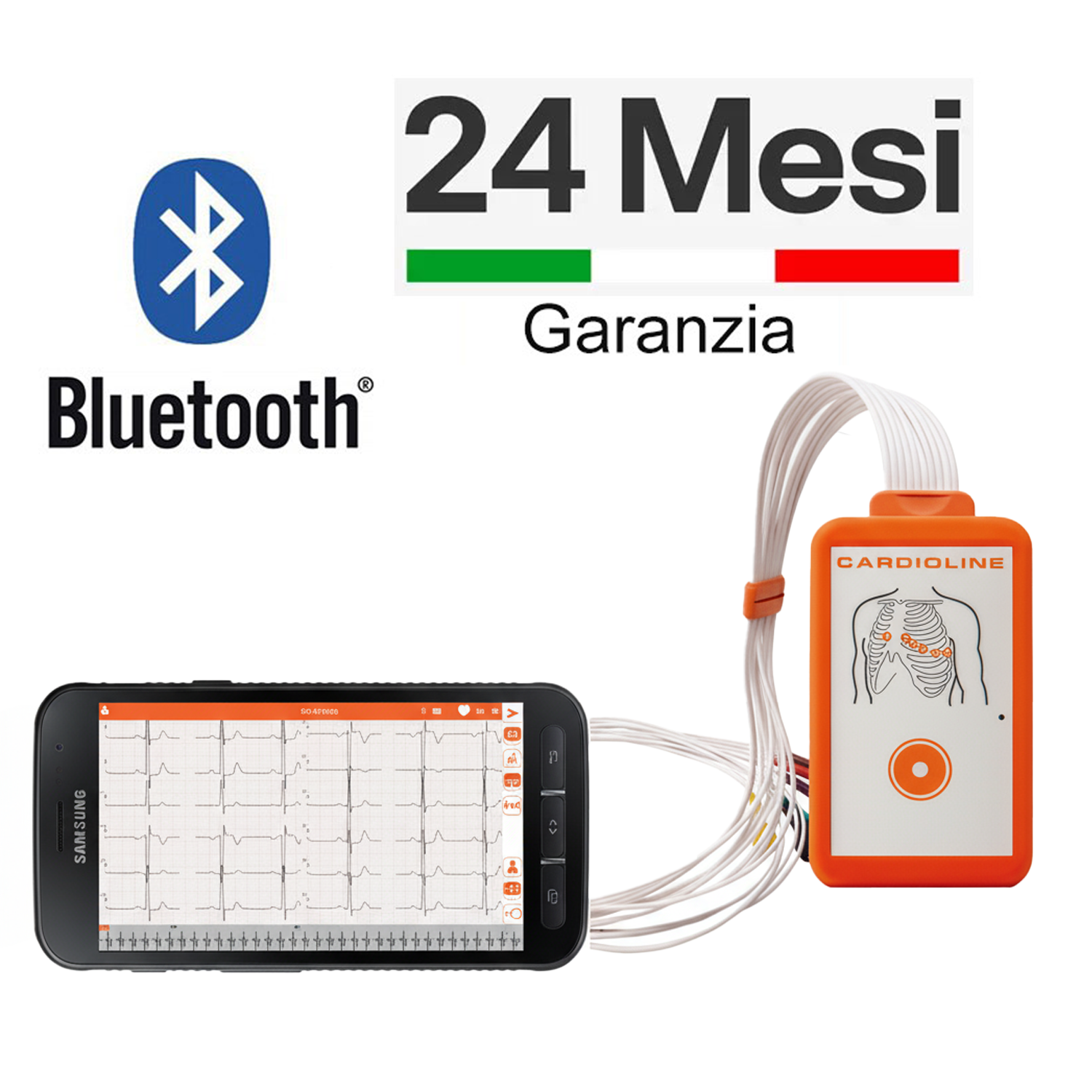 Ecg CARDIOLINE TouchECG HD+ Smartphone Android - Interpretativo