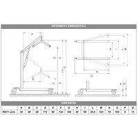 Sollevamalati manuale MUEVO RI812 - Con leva + Imbracatura standard - Portata 150 Kg