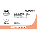 Sutura Ethicon MONOCRYL Plus MCP218H - 4-0, Ago 1/2 SH-1 PLUS mm 22 - Viola (conf. 36 pz.)