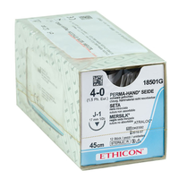 Sutura Ethicon Seta PERMA-HAND 18501G - 4-0, Ago 1/2 J-1 mm 17 - Nero (conf. 12 pz.)
