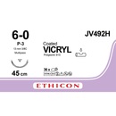 Sutura Ethicon VICRYL JV492H - 6-0, Ago 3/8 P-3 mm 13 - Incolore (conf. 36 pz.)