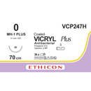 Sutura Ethicon VICRYL Plus VCP247H - 0, Ago 1/2 MH-1 PLUS mm 31 - Viola (conf. 36 pz.)