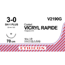 Sutura Ethicon VICRYL RAPID V2190G - 3-0, Ago 1/2 SH-1 Plus mm 22 - Incolore (conf. 12 pz.)