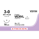Sutura Ethicon VICRYL V311H - 3-0, Ago 1/2 SH-1 mm 22 - Viola (conf. 36 pz.)
