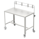 Tavolo carrellato in acciaio inox 1 piano - cm 120x65x95H