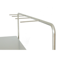 Tavolo carrellato in acciaio inox 1 piano - cm 120x65x95H