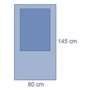 Telo chirurgico per carrello servitore MAYO - cm 80x142 sterile