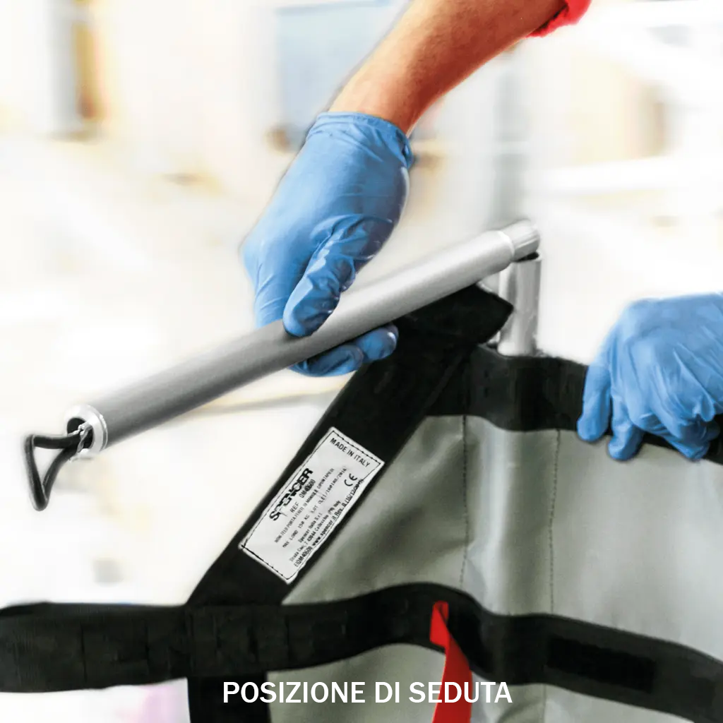 Telo portaferiti WOW a 10 maniglie + tracolle