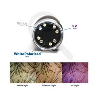 Videodermatoscopio Mic-Fi - WI-FI/USB a tripla illuminazione e Software Derma