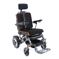 Carrozzina elettrica pieghevole reclinabile con poggiatesta Moretti MOBILITY 870 CM870