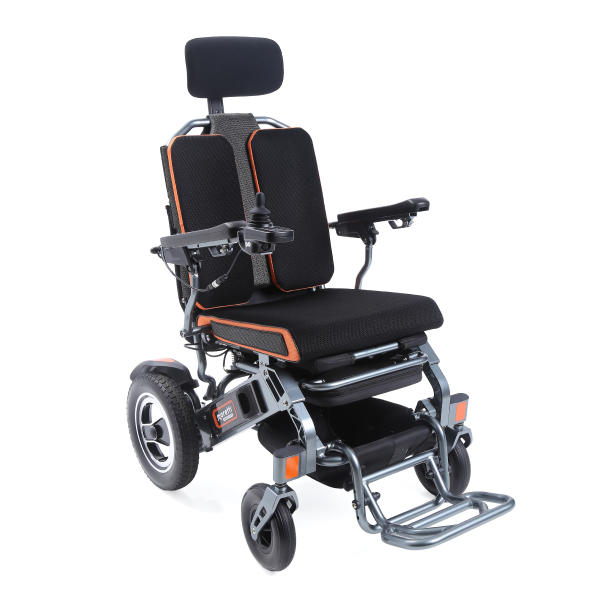 Foldable reclining electric wheelchair with headrest MOBILITY 870