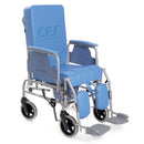 Sedia comoda KOMODA con schienale reclinabile - Ruote Ø 20 cm - RC330-Seduta 50 cm