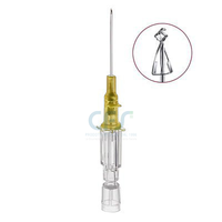 Aghi cannula 1 via B.Braun Introcan Safety 24Gx19mm Giallo, senza alette, in FEP (conf. 50 pz.)