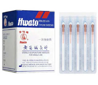 Aghi per agopuntura HWATO ramati con tubo guida - 0,25x13 mm (100 pz.)