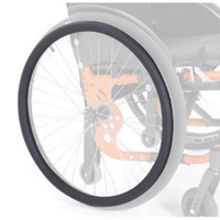 Anelli ad autospinta con supergrip CLA232 per carrozzina ARDEA ATMOS (coppia)