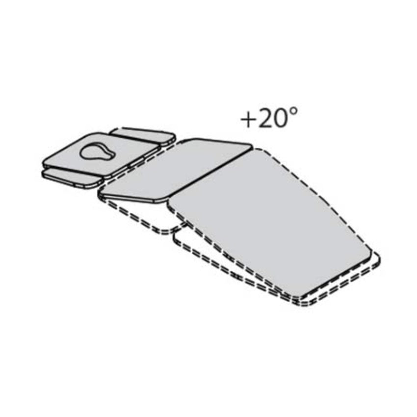 Lettino elettrico ad altezza variabile GIOVE 5 - Larghezza cm 65
