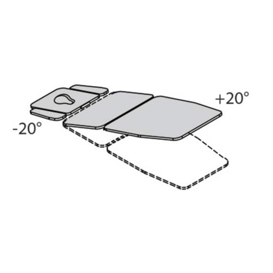 Lettino elettrico ad altezza variabile GIOVE 5 - Larghezza cm 65