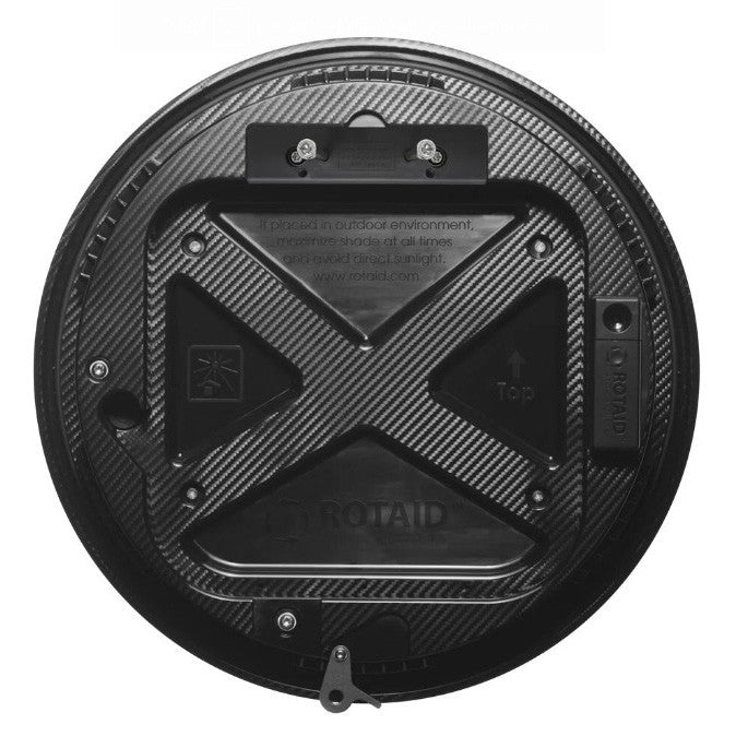 Teca per defibrillatore Rotaid Solid Plus Heat da esterno con termoregolatore e allarme - Verde