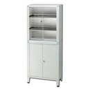 Armadio vetrina per medicinali a 4 ante (2 incernierate e 2 scorrevoli) VALUE