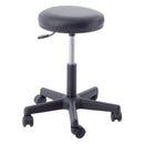 Sgabello con sedile imbottito - base in plastica elevabile a gas