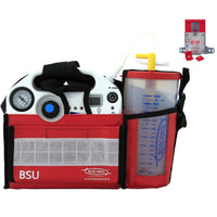 Aspiratore da emergenza OB1000 FA a batteria/12V - Staffa ambulanza - vaso autoclavabile da 1 lt