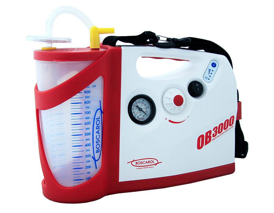 Aspiratore da emergenza OB3000 FA a batteria/11V - Flacone autoclavabile da 1 lt