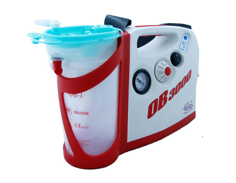 Aspiratore da emergenza OB3000 FM a batteria/11V - Sacca monouso da 1 lt