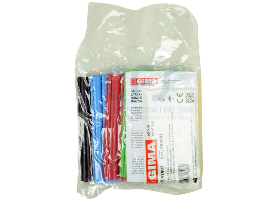 Elastico a banda 5 colori (conf. 5 pz.)