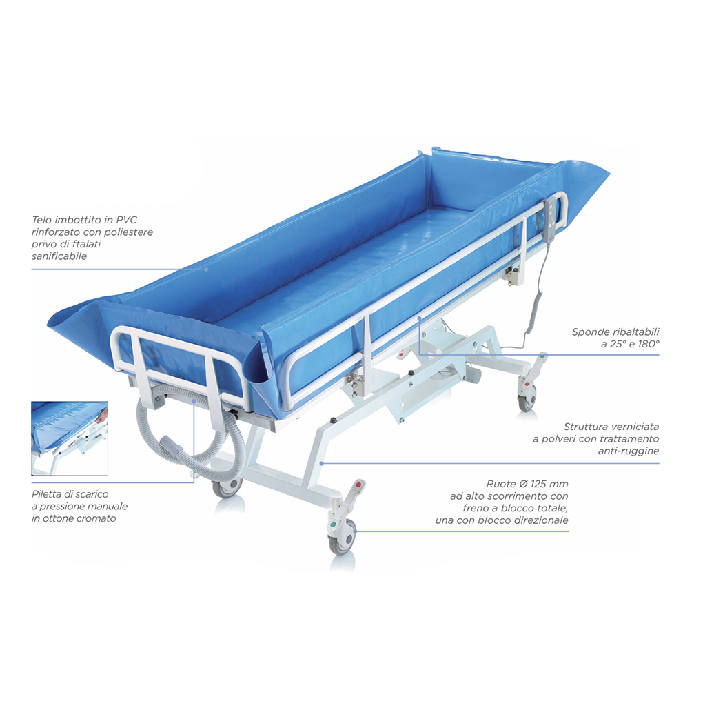 Barella doccia elettrica NEFTI SLIM BI111 - Portata 200 Kg
