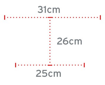 Quadripode a base larga con manico chiuso BRIO RP724
