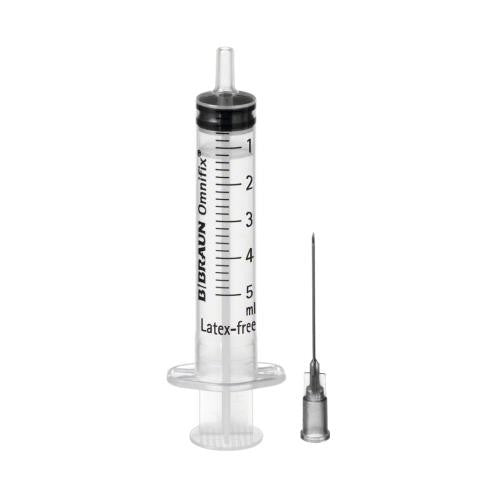 Siringa B.Braun Omnifix DUO 5 ml Luer Eccentrico - Ago 22Gx30mm (conf. 100 pz.)