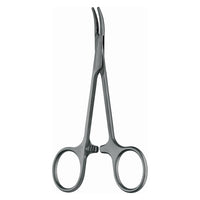 Pinza emostatica monouso Halsted curva Aesculap SUSI - 12,5 cm (conf. 20 pz.)