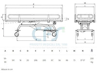 Barella doccia elettrica NEFTI BI110 - Portata 200 Kg