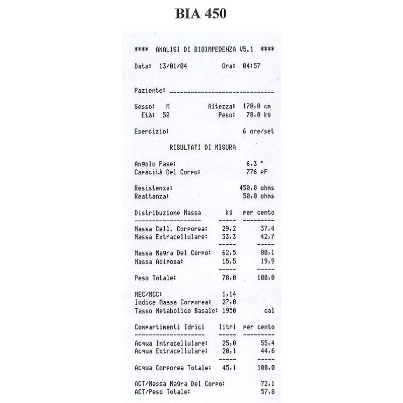 Bioimpedenziometro BIA 450